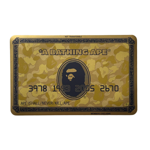 DS Bape Gold Card Mousepad