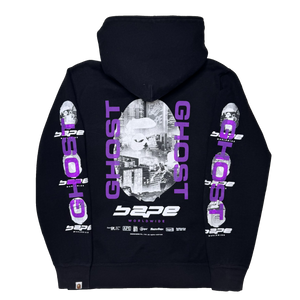 [XL] Bape Purple Ghost Full-Zip Hoodie