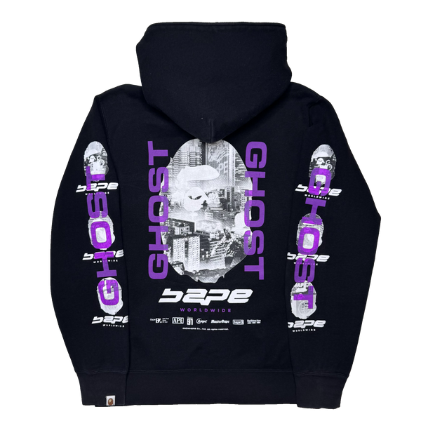 [XL] Bape Purple Ghost Full-Zip Hoodie