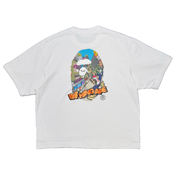 [M] OG Bape Comic Art Ape Head Tee