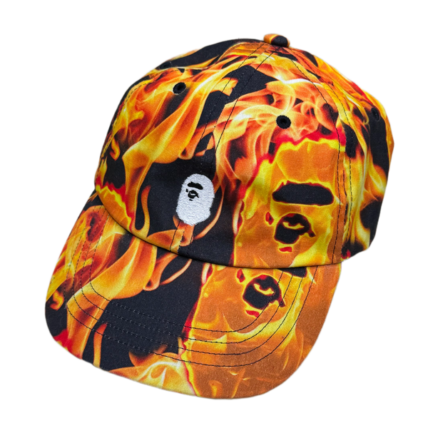 Bape Flame Camo Ape Head Hat