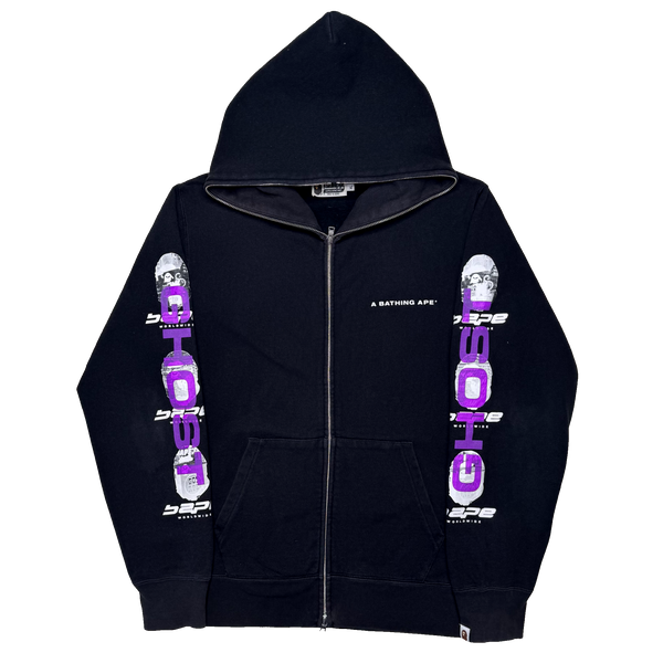 [XL] Bape Purple Ghost Full-Zip Hoodie