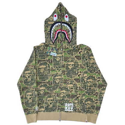 [XL] DS Bape XXV Cities Shark Hoodie