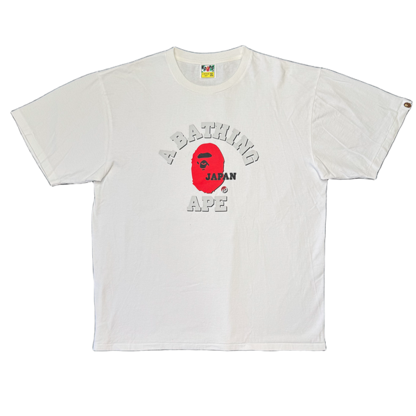 [2XL] Bape Japan College Logo Tee