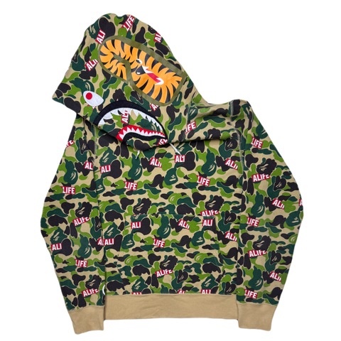 [M] Bape x ALIFE Collab Shark Hoodie