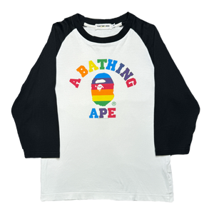 [M] OG Rainbow College Logo Baseball Tee