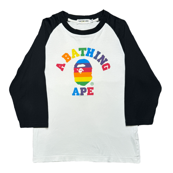 [M] OG Rainbow College Logo Baseball Tee