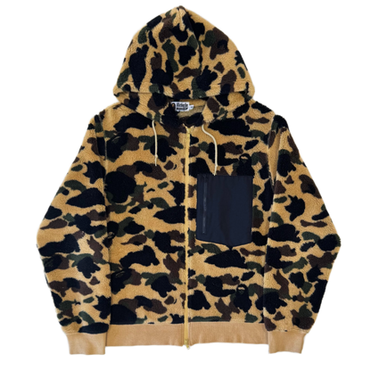 [2XL] Bape Fleece 1st Camo Zip-Up Hoodie