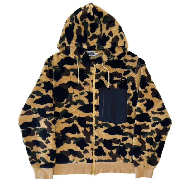 [2XL] Bape Fleece 1st Camo Zip-Up Hoodie