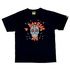 [M] Bape Day of the Dead College Logo Tee