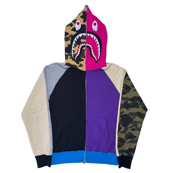 [L] Bape Crazy Camo Shark Hoodie