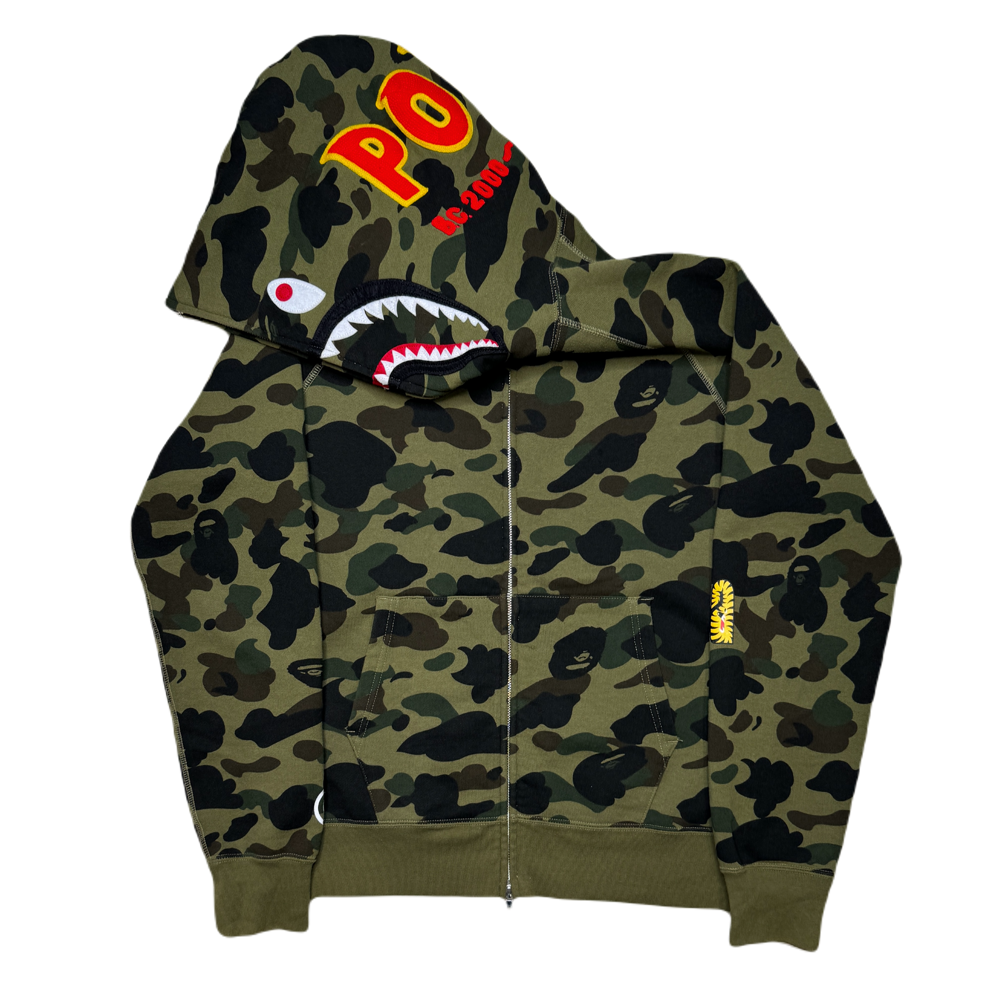 [L] Bape Full 1st Camo PONR Shark Hoodie