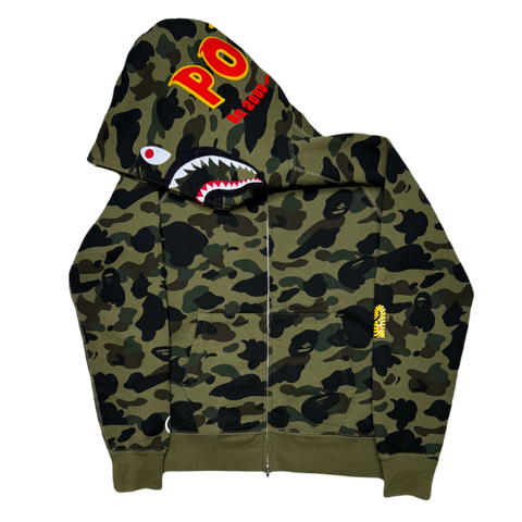 [L] Bape Full 1st Camo PONR Shark Hoodie