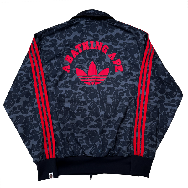 [S] Bape x Adidas Collab Black Camo Zip-Up