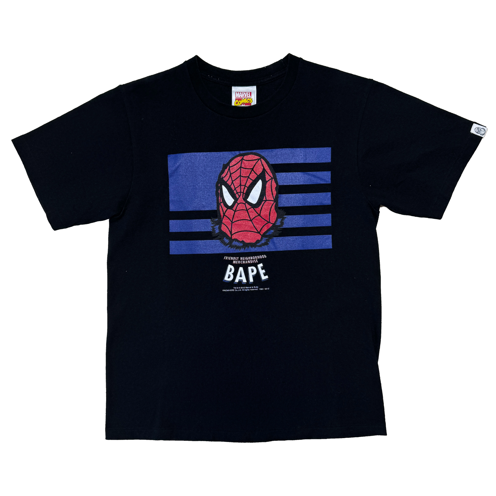 [S] Bape x Spider-Man Collab Ape Head Tee