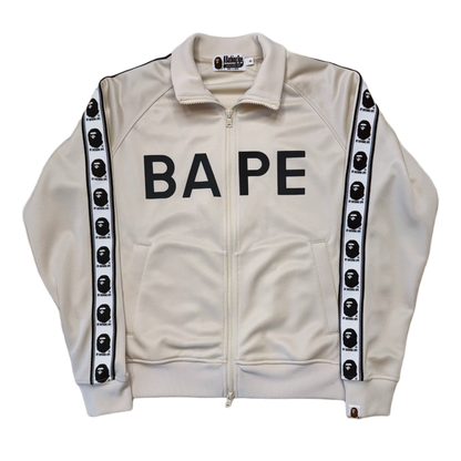 [S] Bape Cream Spell Out Zip-Up