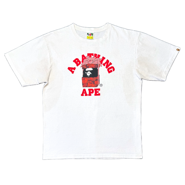 [XL] Bape Christmas College Logo Tee