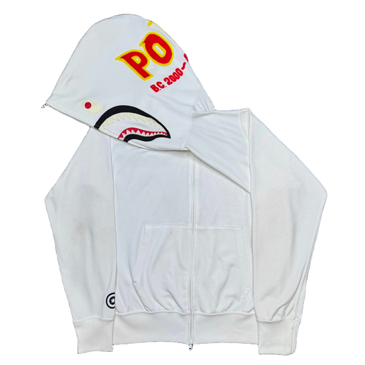 [M] Bape Nylon PONR Full-Zip Shark Hoodie
