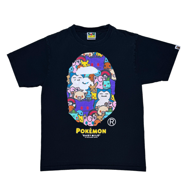 [M] Bape x Pokemon Collab Ape Head Tee